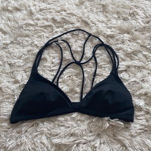 LA hearts black bikini top